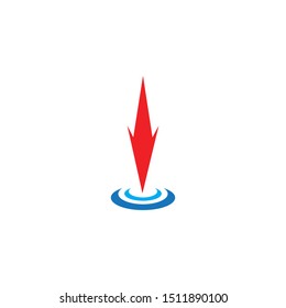 ARROW ILUSTRATION LOGO VECTOR TEMPLATE