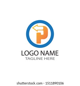 ARROW ILUSTRATION LOGO VECTOR TEMPLATE