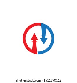 ARROW ILUSTRATION LOGO VECTOR TEMPLATE
