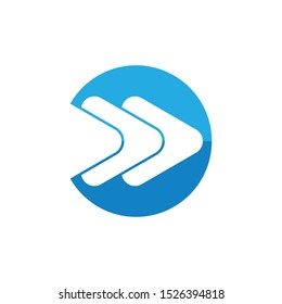 Arrow ilustration logo vector template