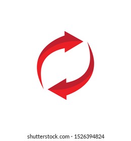 Arrow ilustration logo vector template