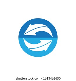Arrow ilustration logo vector template