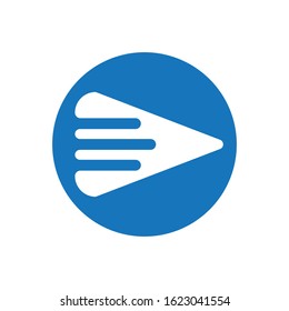 Arrow ilustration logo vector template