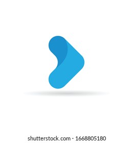 Plantilla vectorial del logotipo de ilustración de flecha