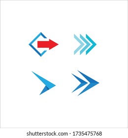 Arrow ilustration logo vector template