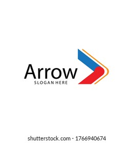 Arrow ilustration logo vector template