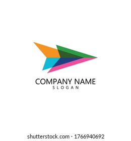 Pfeilgrafik-Logo, Vektorvorlage