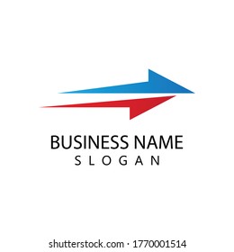 Arrow ilustration logo vector template