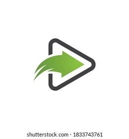 Arrow ilustration logo vector template