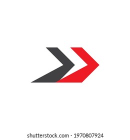 Arrow ilustration logo vector template
