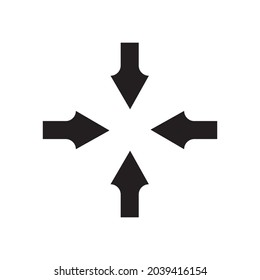 Plantilla vectorial del logotipo de la ilustración de flecha