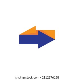 Arrow ilustration logo vector template