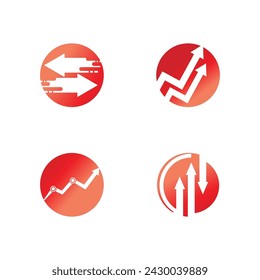 Arrow ilustration logo vector template