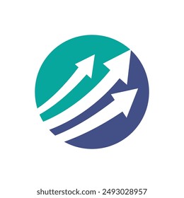 Arrow ilustration logo vector template