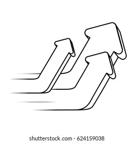 Arrow up increase
