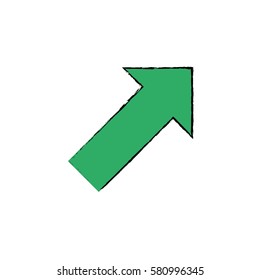 arrow up increase icon vector illustration graphic design
