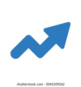 Icono de aumento de flecha.data,gráfico (ilustración vectorial)