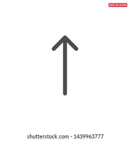 arrow up increase line icon line outline