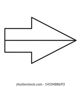 arrow index direction isolated icon