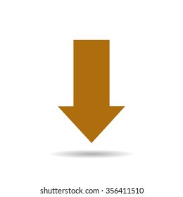 arrow indicates the direction icon