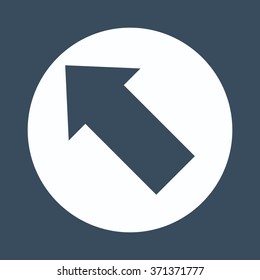 arrow indicates the direction icon