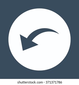 arrow indicates the direction icon