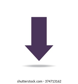 arrow indicates the direction icon