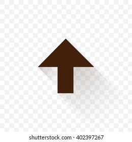 arrow indicates the direction icon