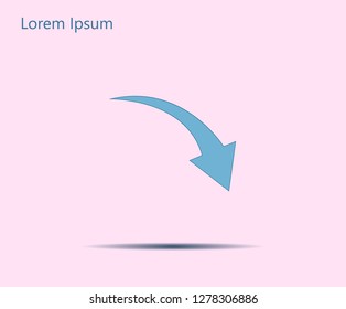 arrow indicates the direction. icon. vector design
