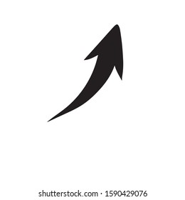 arrow indicates the direction. icon. vector design arrow up 