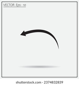 arrow indicates the direction. icon. vector design