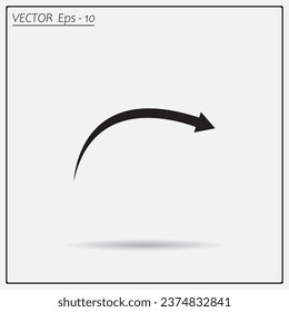 arrow indicates the direction. icon. vector design