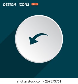 arrow indicates the direction. icon. vector design