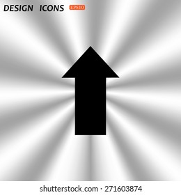 arrow indicates the direction. icon. vector design