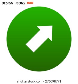 arrow indicates the direction. icon. vector design