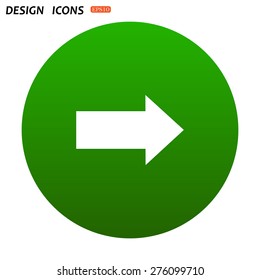 arrow indicates the direction. icon. vector design