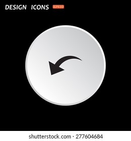 arrow indicates the direction. icon. vector design