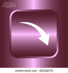 arrow indicates the direction. icon. vector design