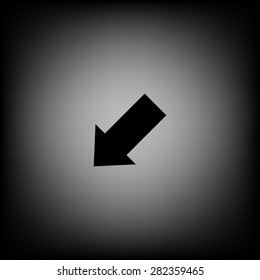arrow indicates the direction. icon. vector design