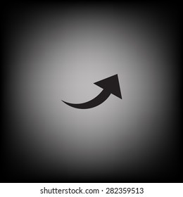 arrow indicates the direction. icon. vector design