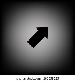 arrow indicates the direction. icon. vector design