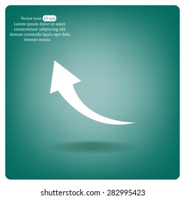 arrow indicates the direction. icon. vector design