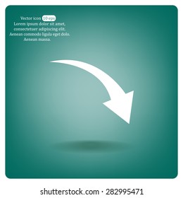 arrow indicates the direction. icon. vector design