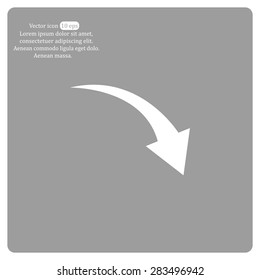 arrow indicates the direction. icon. vector design