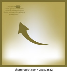 arrow indicates the direction. icon. vector design