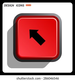 arrow indicates the direction. icon. vector design