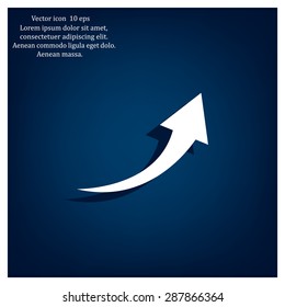 arrow indicates the direction. icon. vector design