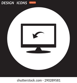 arrow indicates the direction. icon. vector design
