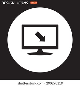 arrow indicates the direction. icon. vector design