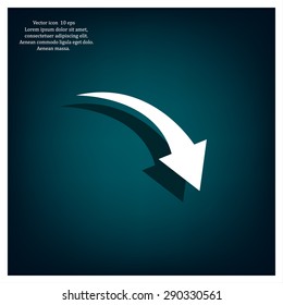 arrow indicates the direction. icon. vector design